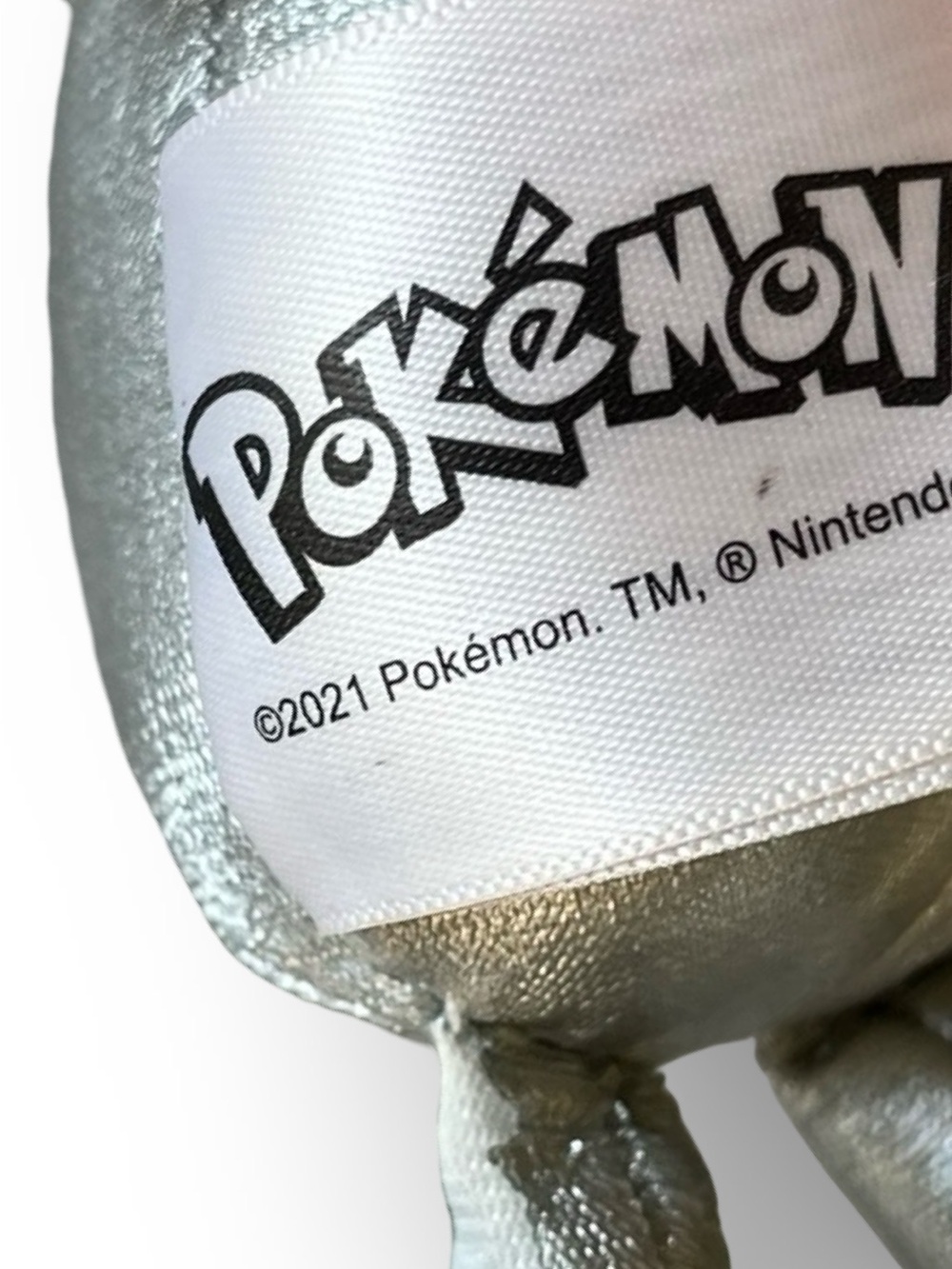 Official Pokémon Scorbunny Silver Metallic Plush 14” - Picture 3 of 5